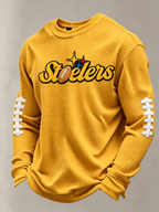 Men'S Football Printed Waffle T-Shirt