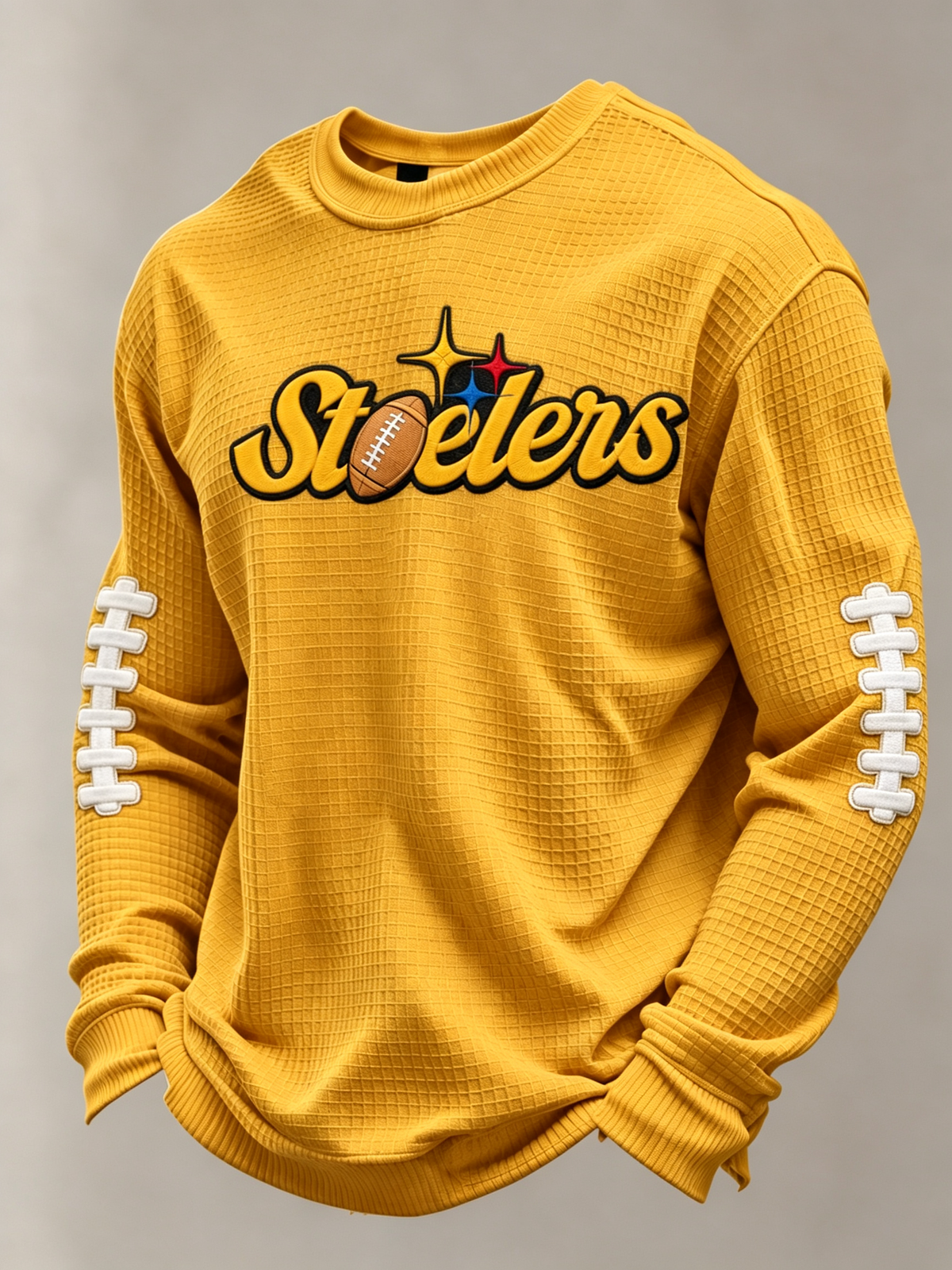 Men'S Football Printed Waffle T-Shirt