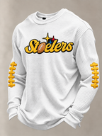 Men'S Football Printed Waffle T-Shirt