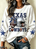 Ladies' Casual Rugby Star Round Neck Sports Shirt