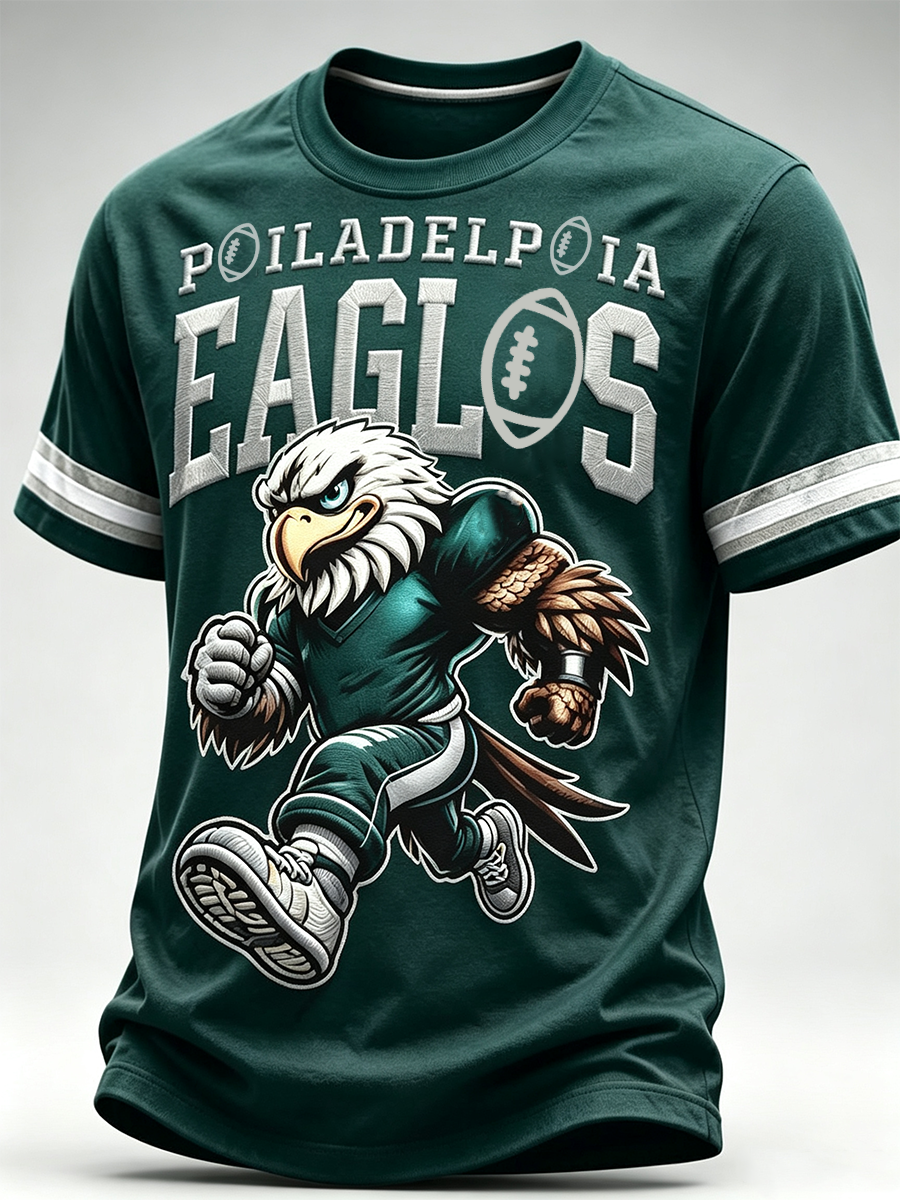 Men's Football Printed Short-Sleeve T-Shirt