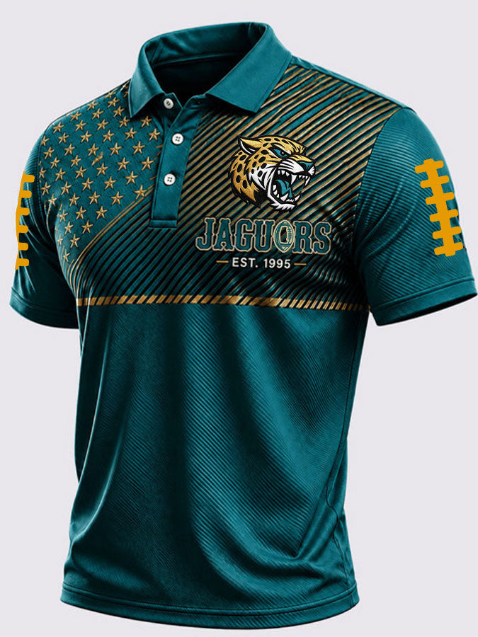 Men'S Football Printed Polo Shirts
