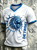 Men'S Football Game Print Casual T-Shirt