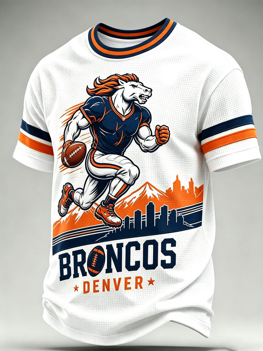 Men'S Football Fan Waffle T-Shirt