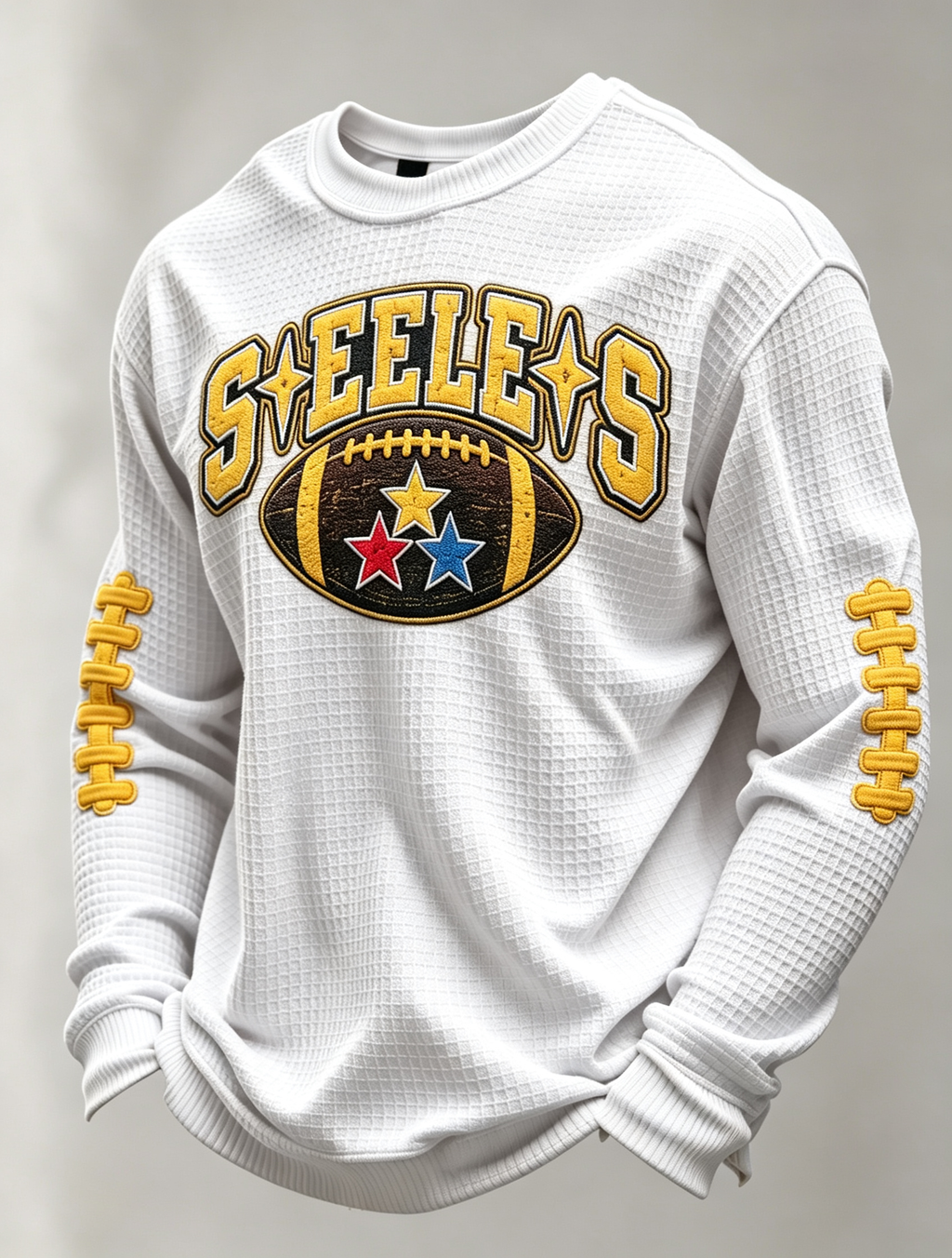 Men'S Football Printed Waffle T-Shirt