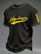 Men's Football Pattern Waffle T-Shirt