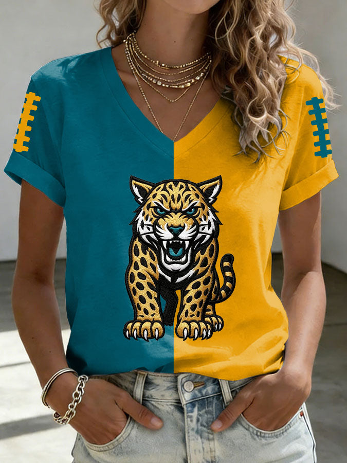 Women'S Football Print Short-Sleeve T-Shirt