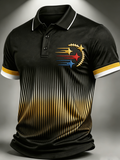 Men'S Football Fan Printed Polo Shirt