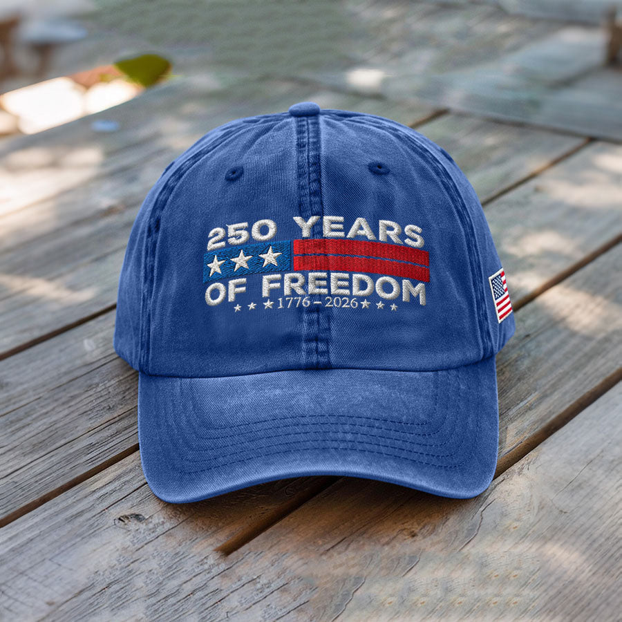 Unisex USA Anniversary Celebration FREEDOM Print Hat