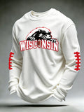 Men'S Football Printed Waffle T-Shirt