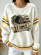 Women's Football Fans Casual Sweater