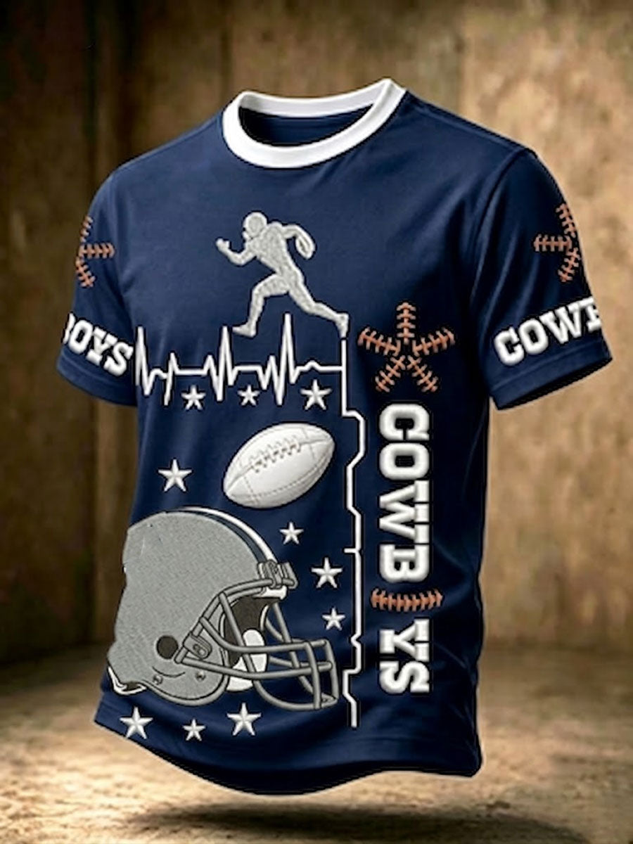 Men'S Rugby Enthusiast Short Sleeved Knitted Shirt