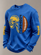 Men'S Football Printed Waffle T-Shirt