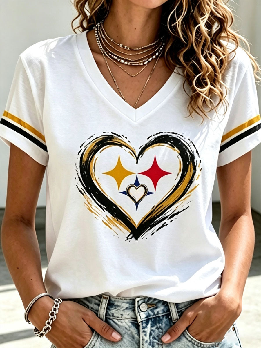 Women'S Football Printed Casual T-Shirt