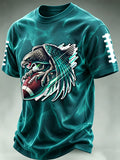 Men'S Football Print Waffle T-Shirt