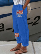 Women'S Flag Printed Casual Pants