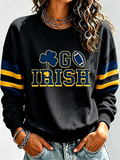Women'S Retro Rugby Round Neck Sports Shirt