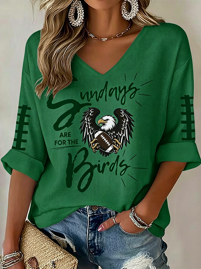Women'S Retro Rugby Waffle T-Shirt