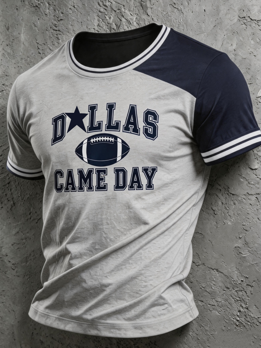Men'S Rugby Enthusiast Short Sleeved T-Shirt