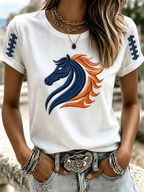 Women'S Gameday Football Lover Casual T-Shirt