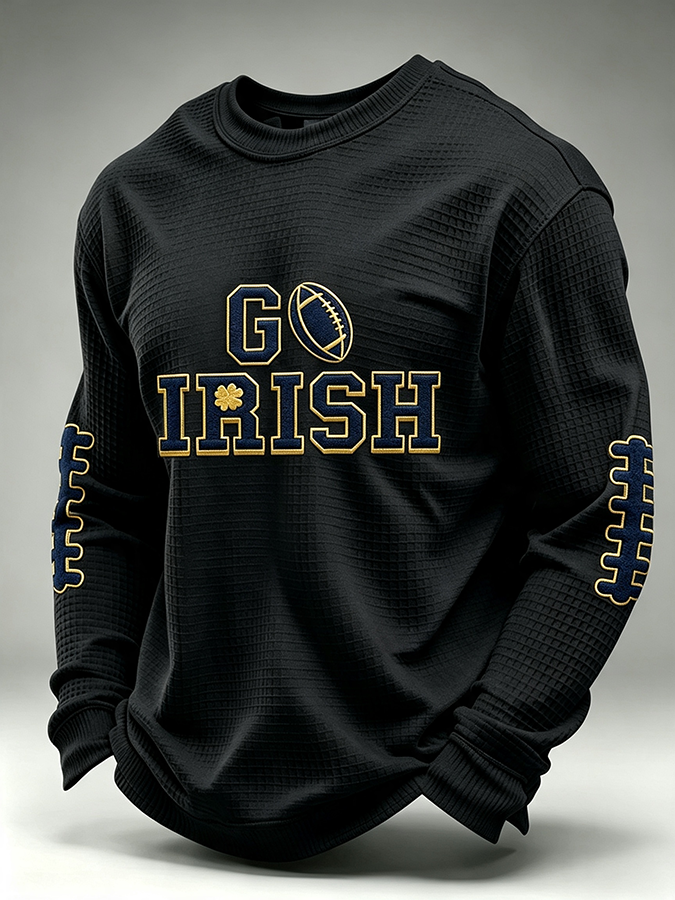 Men'S Rugby Printed Waffle T-Shirt