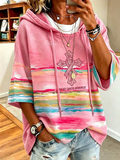 Female Breast Cancer Theme Pink Oversized Hoodie