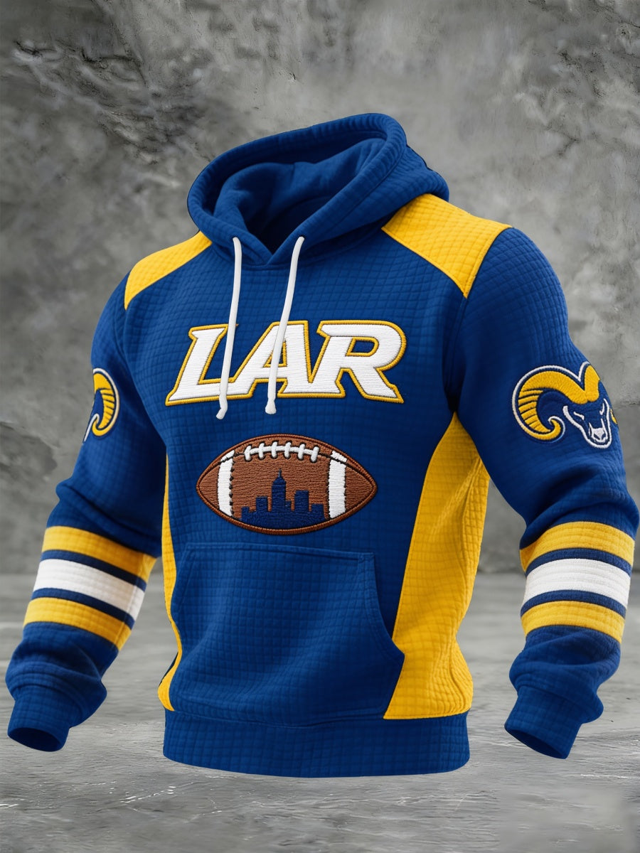 Men'S Football Game Printed Casual Hoodie