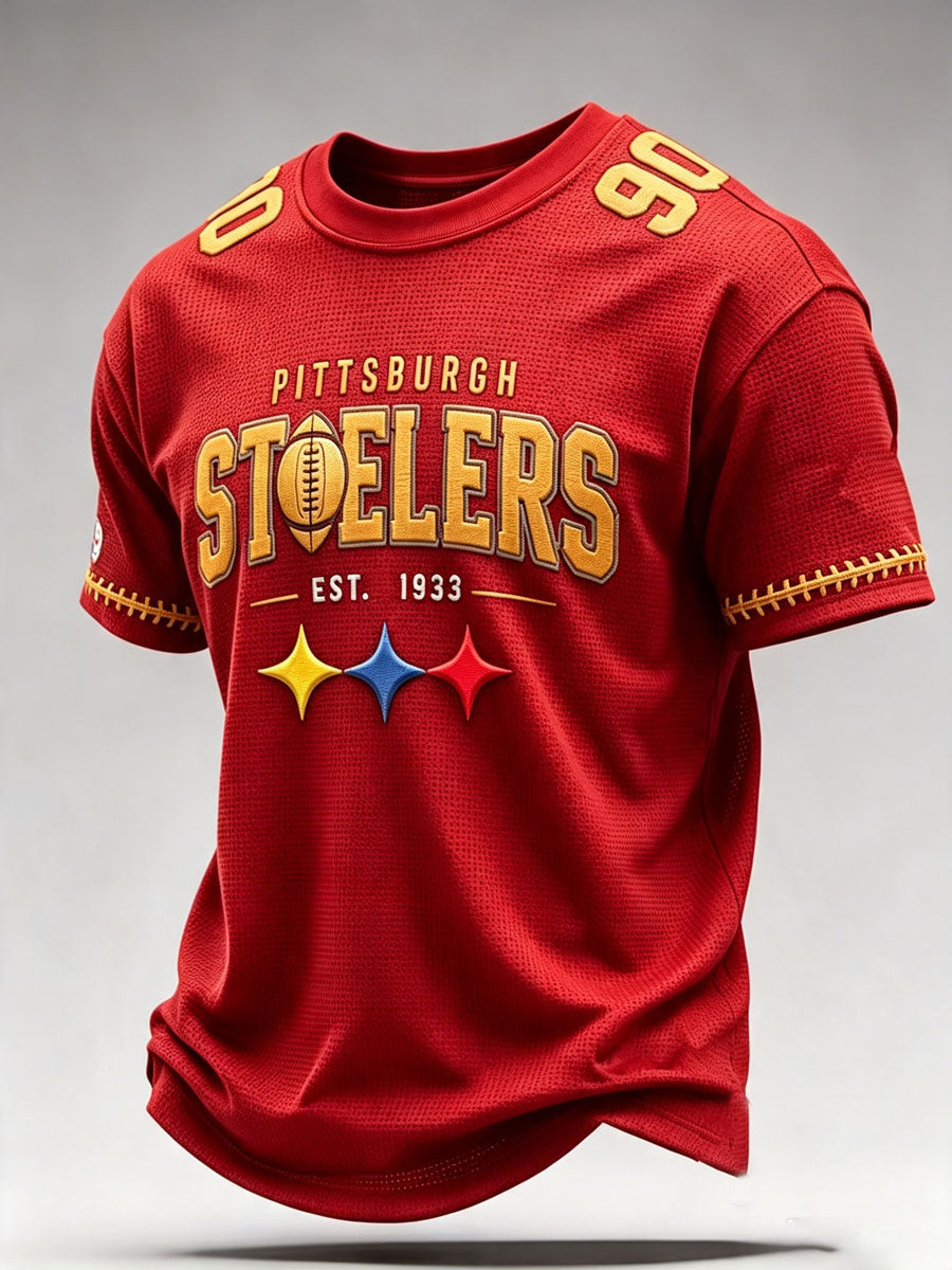 Men'S Football Fan Waffle T-Shirt