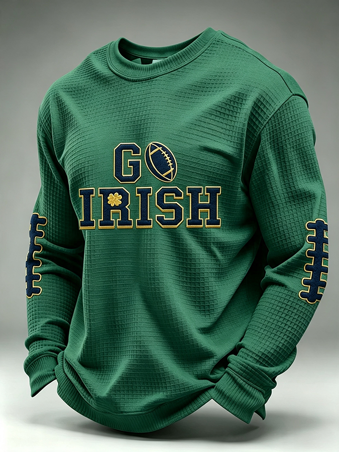 Men'S Rugby Printed Waffle T-Shirt