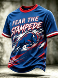 Men's Football Game Print T Shirt