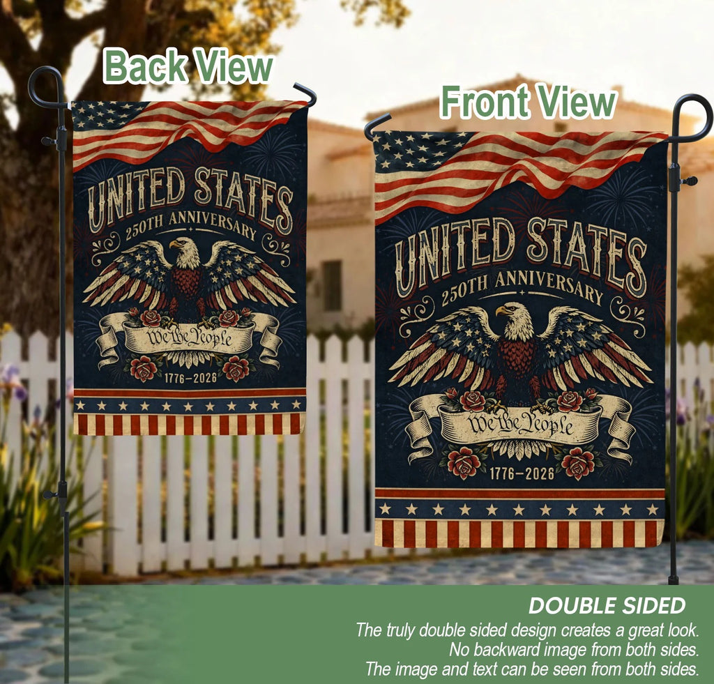 United States 250Th Anniversary 1776–2026 House Flag – We The People