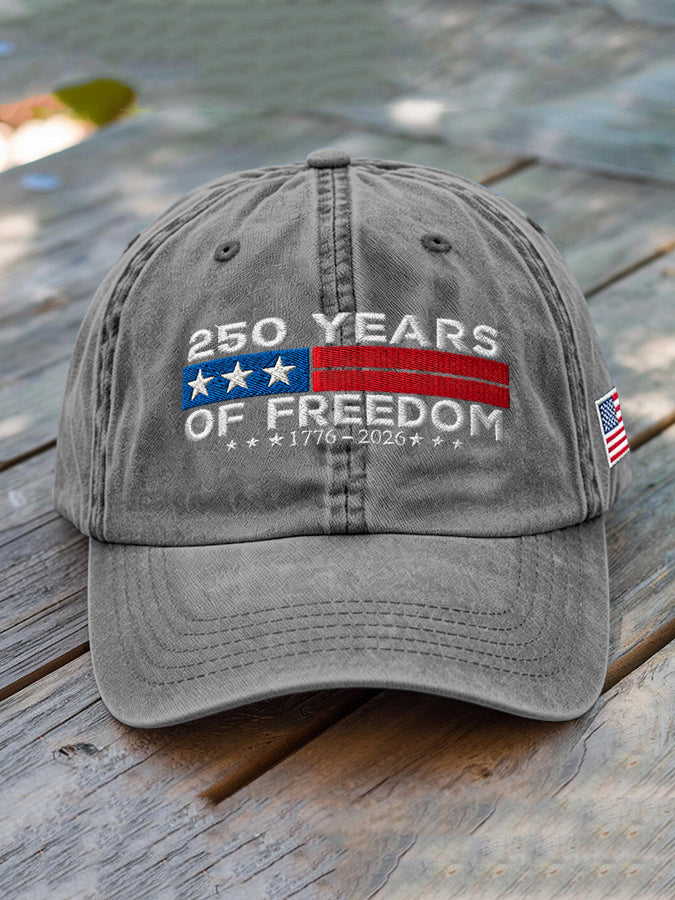 Unisex USA Anniversary Celebration FREEDOM Print Hat