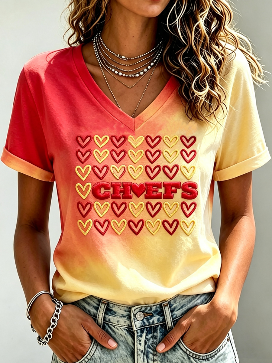 Women's Football Printed Casual Sweatshirt