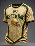 Men'S Football Fan Printed T-Shirt