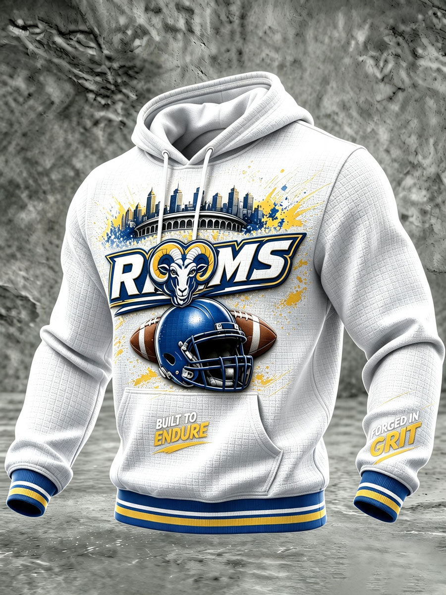 Men'S Football Game Printed Casual Hoodie