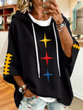 Women'S e Football Print Hoodie