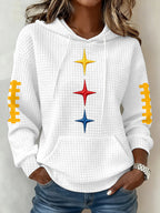 Women's Football Print Sweatshirt