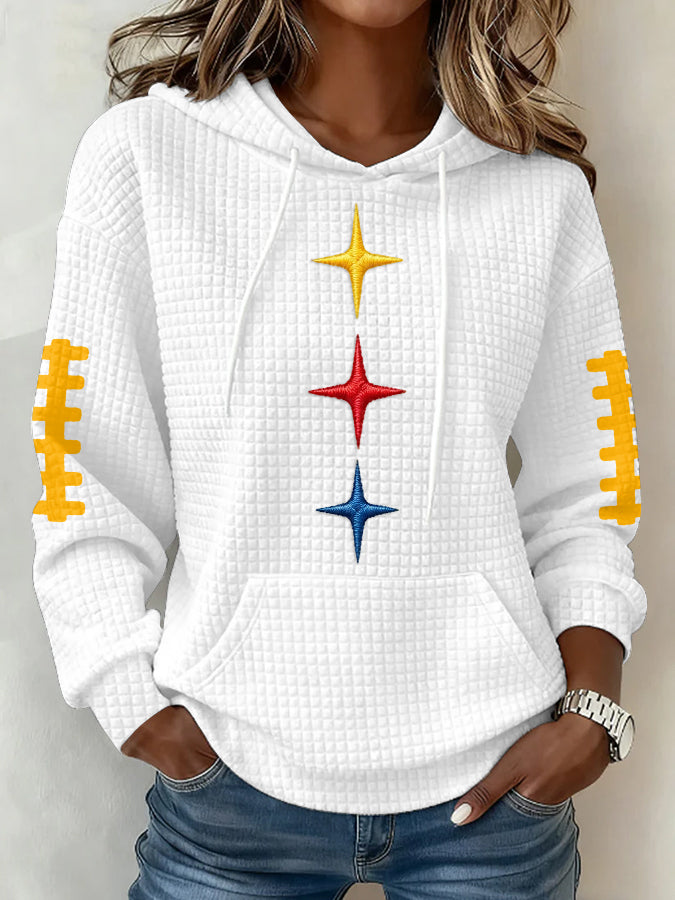 Women's Football Print Sweatshirt