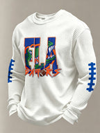 Men's Rugby Pattern Waffle T-shirt