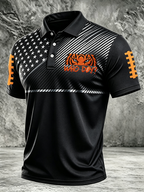 Men'S Football Printed Polo Shirts