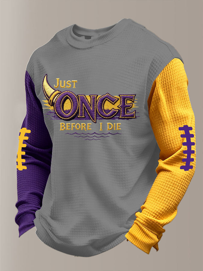 Men'S Football  Printed Waffle T-Shirt