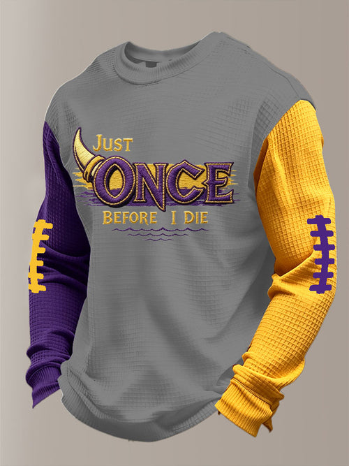 Men'S Football  Printed Waffle T-Shirt