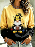 Women's Football Printed Casual Sweatshirt