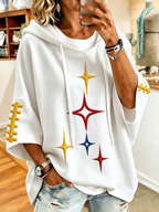 Women's Football Print Hoodie