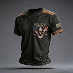 Men'S Round Neck Short Sleeved T-Shirt