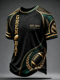 Men'S Football Fan Printed T-Shirt