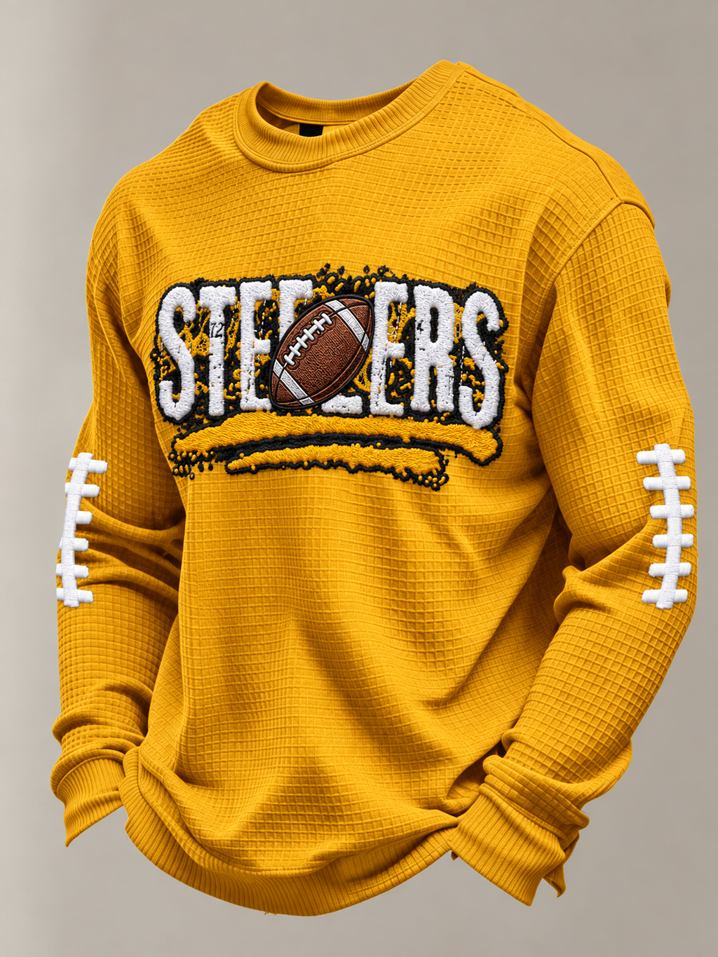 Men'S Football Printed Waffle T-Shirt