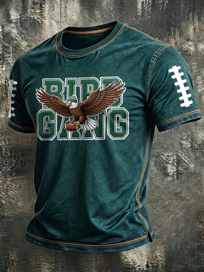 Men'S Football Print  T-Shirt