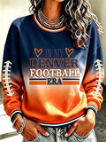 Women's Football Printed Casual Sweatshirt