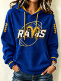 Women's Football Print Sweatshirt
